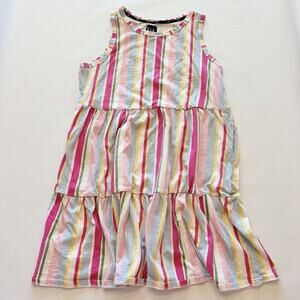 Gap Women's Sleeveless Dress Sundress Medium Colorful Stripes Layered
